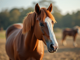Moche Cheval : mythe internet ou vraie notion esthétique — ce que disent les standards équestres Cheval debout en extérieur avec imperfections naturelles