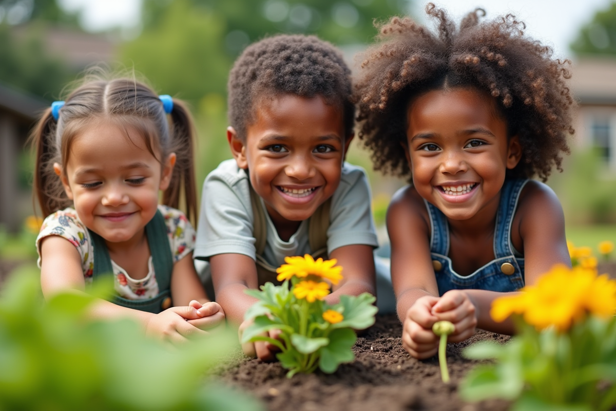enfants souriants