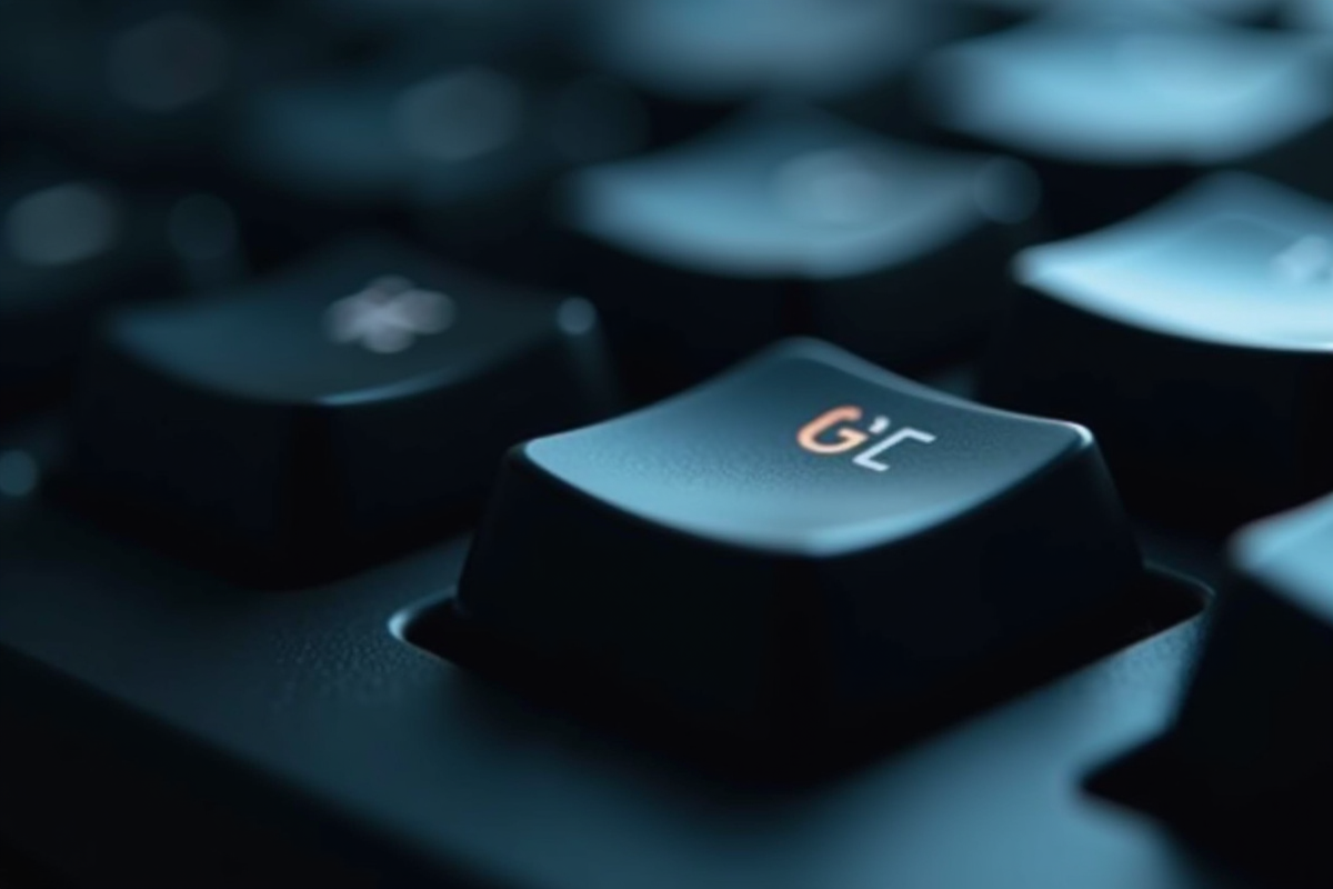 Gros plan sur touche verticale d un clavier mecanique