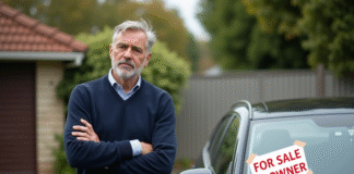 Vente entre particuliers : raisons de l’échec et solutions à privilégier Homme frustré à côté d'une voiture en vente par particulier