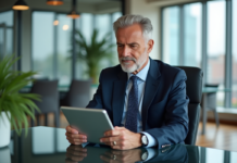 Investisseurs : comment pensent-ils ? Les clés à connaître Investisseur homme d'âge moyen en costume dans un bureau moderne