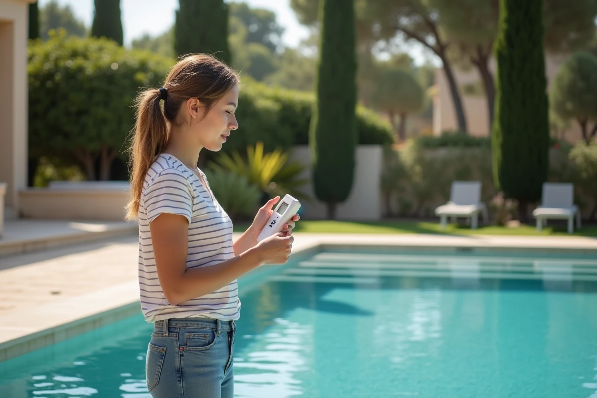Jeune femme testant l