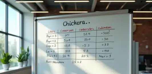 Déchiffrer le tableau de conversion litre en m³ pour des calculs précis